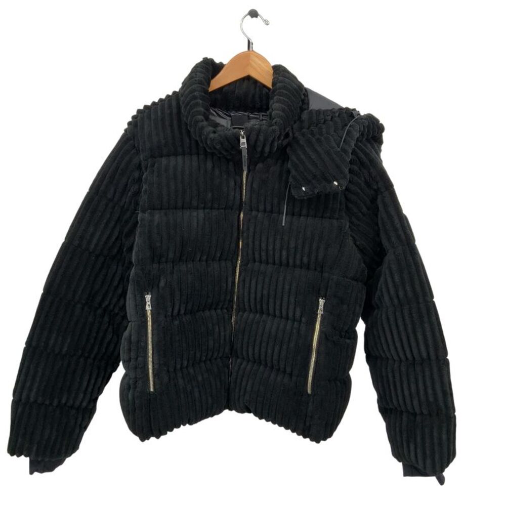 Rudsak Mirry Velvet Corduroy Down Puffer Black Xxl